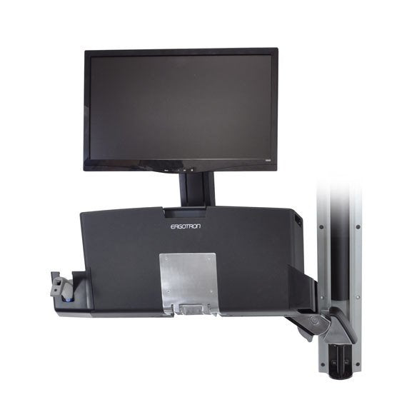 Ergotron Styleview Sit-Stand Combo Ablageflaechen-System Wandmontage Lcd Bis 61cm 24zoll 14,5kg.Mit Cpu Halter Klein