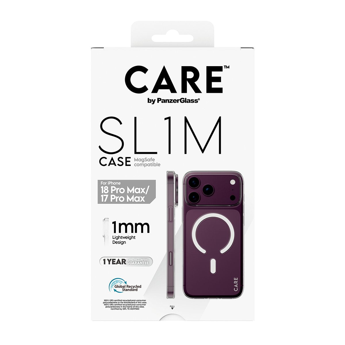 Care Sl1m Case Transpar. Magsafe Ip 18prmx 17prmx