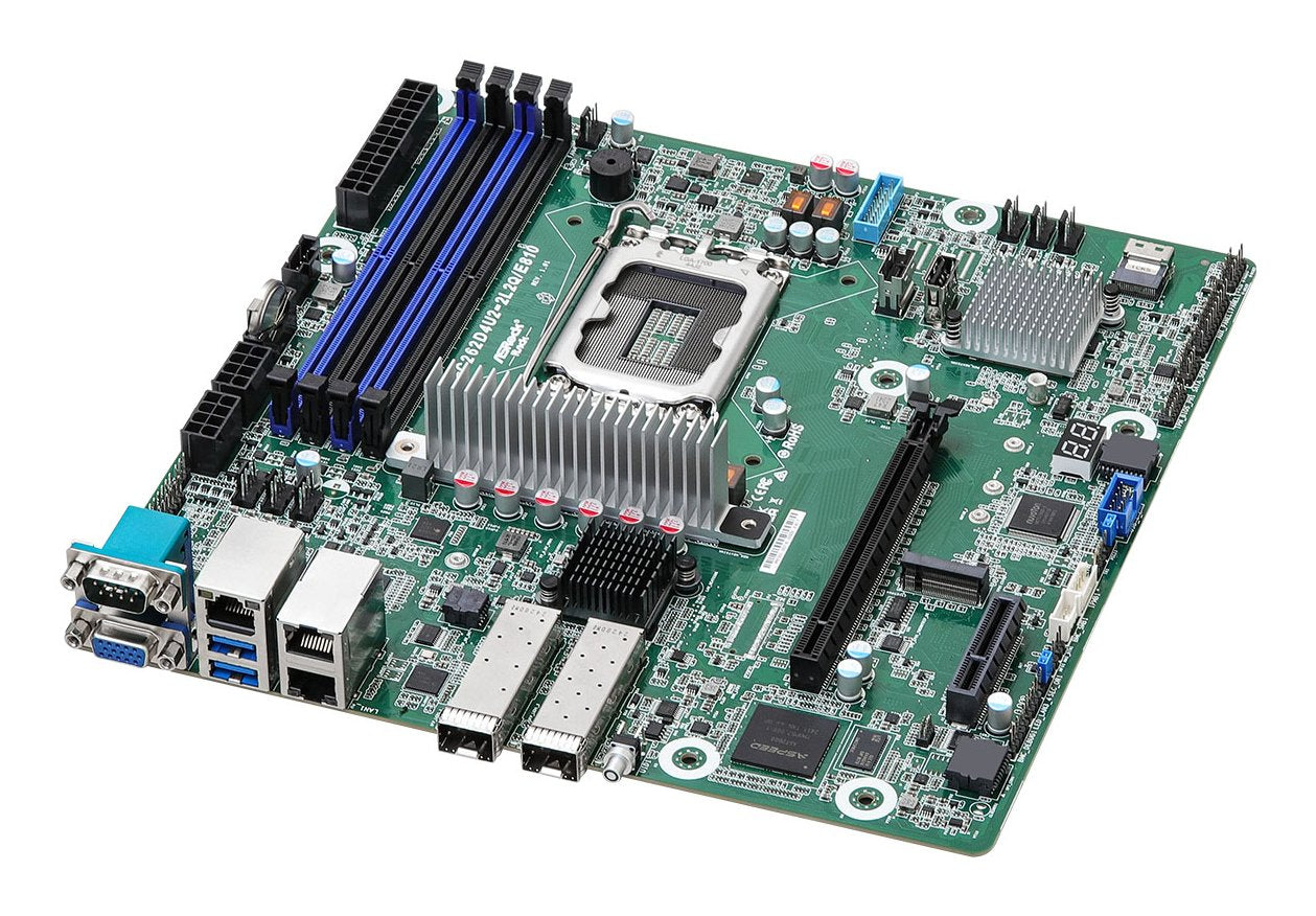 Asrock Placa Base Ec262d4u2-2l2q/E810 Micro-Atx Socket 1700 Ddr5-Only Single