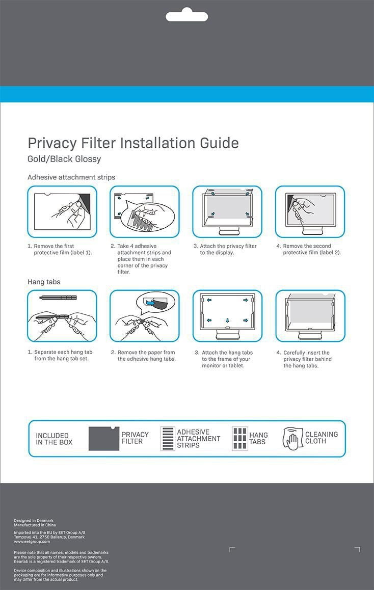 EAN 5706998845320 - eSTUFF GLBG23528297 filtro para monitor 60,5 cm (23.8") Filtro de privacidad para pantallas sin marco imagen 3