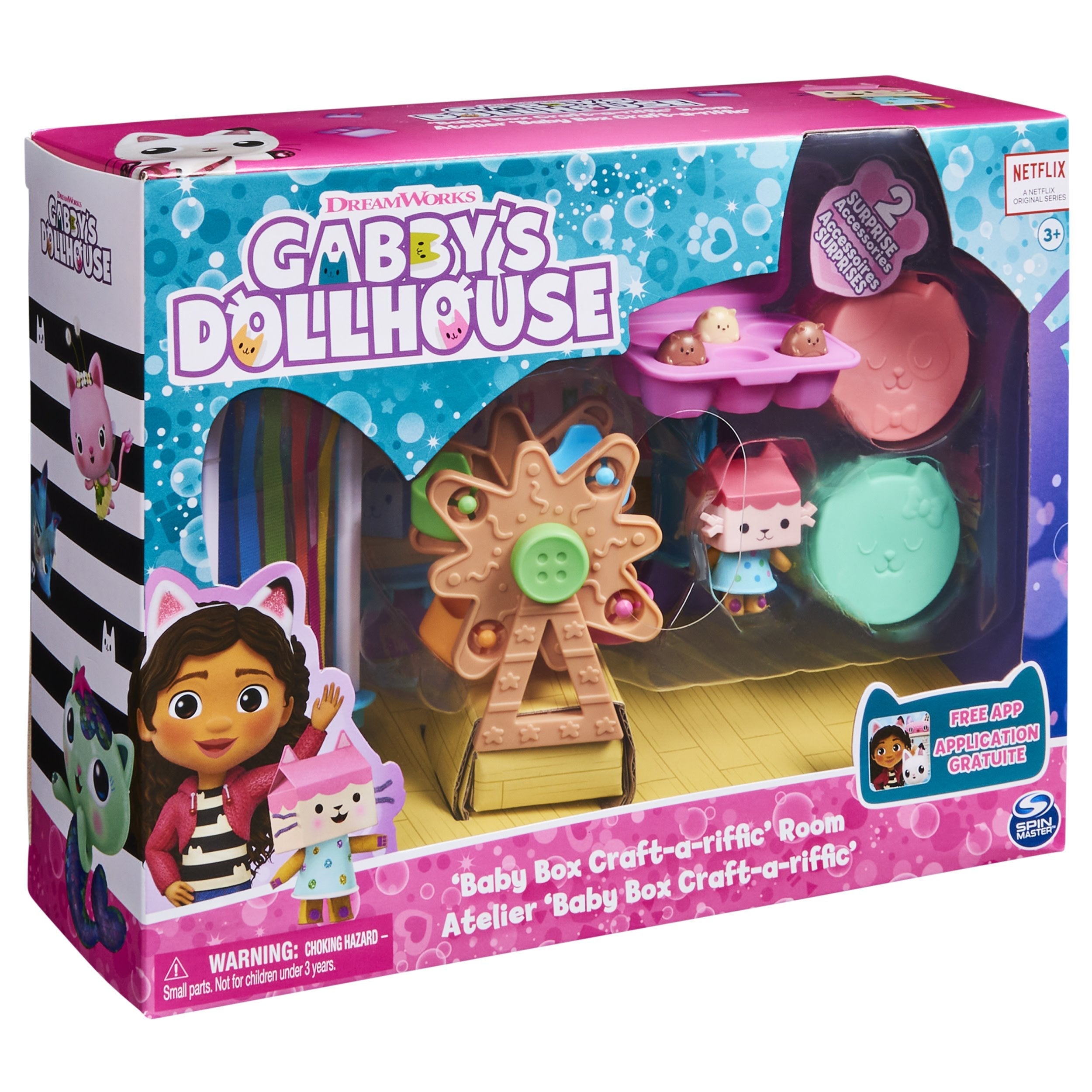 Spin Master Gabby'S Dollhouse Deluxe Room-A-Re-Room, Telón De Fondo 6064151