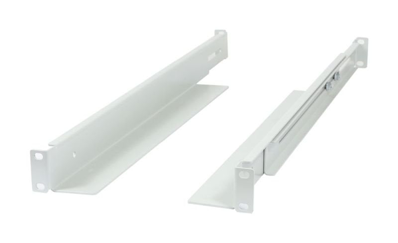 Allnet 19\"Schrank, Zbh. L-Schiene, Variabel, L=502-849mm, Lichtgris, 1 Paar(2mück),
