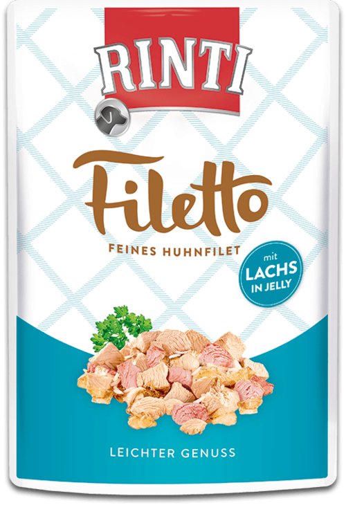 Rinti Filetto Chicken Fillet With Salmon - Comida Húmeda Para Perros - 100g