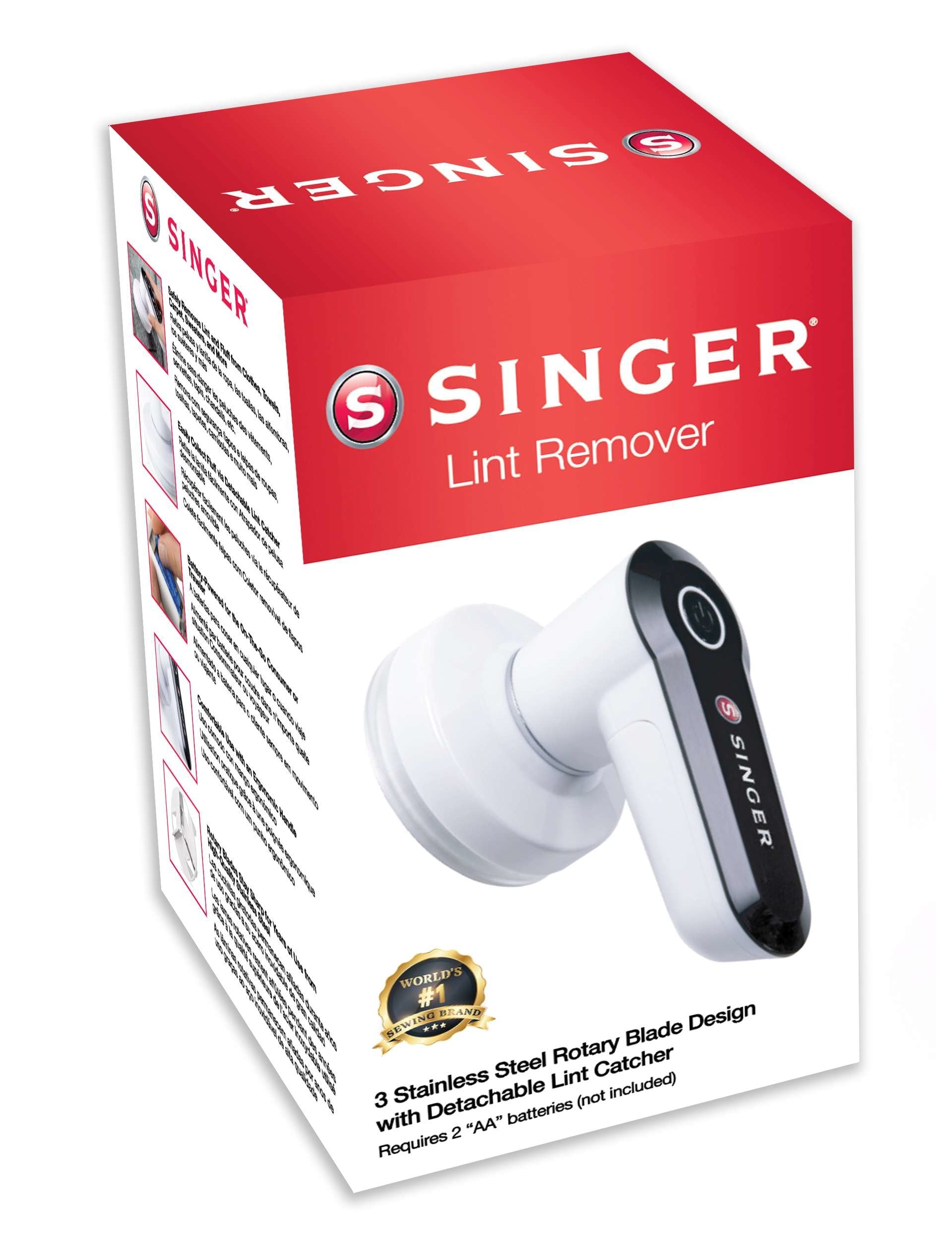 EAN 7393033106546 - SINGER 220015002 rasuradora de pelusa Negro, Blanco Acero inoxidable imagen 4