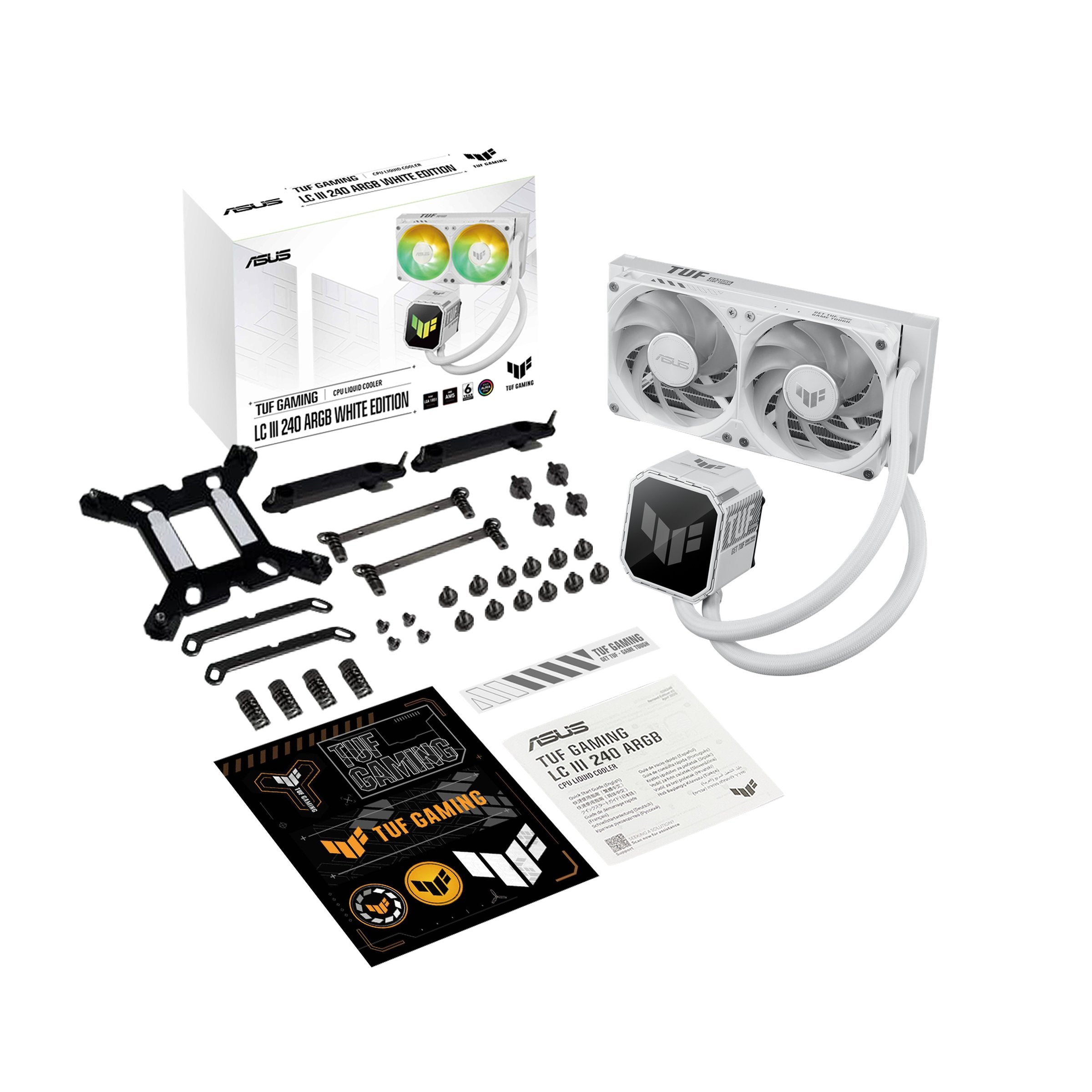 EAN 4711636158961 - ASUS TUF Gaming LC III 240 ARGB White Edition Procesador Sistema de refrigeración líquida todo en uno 12  imagen 11