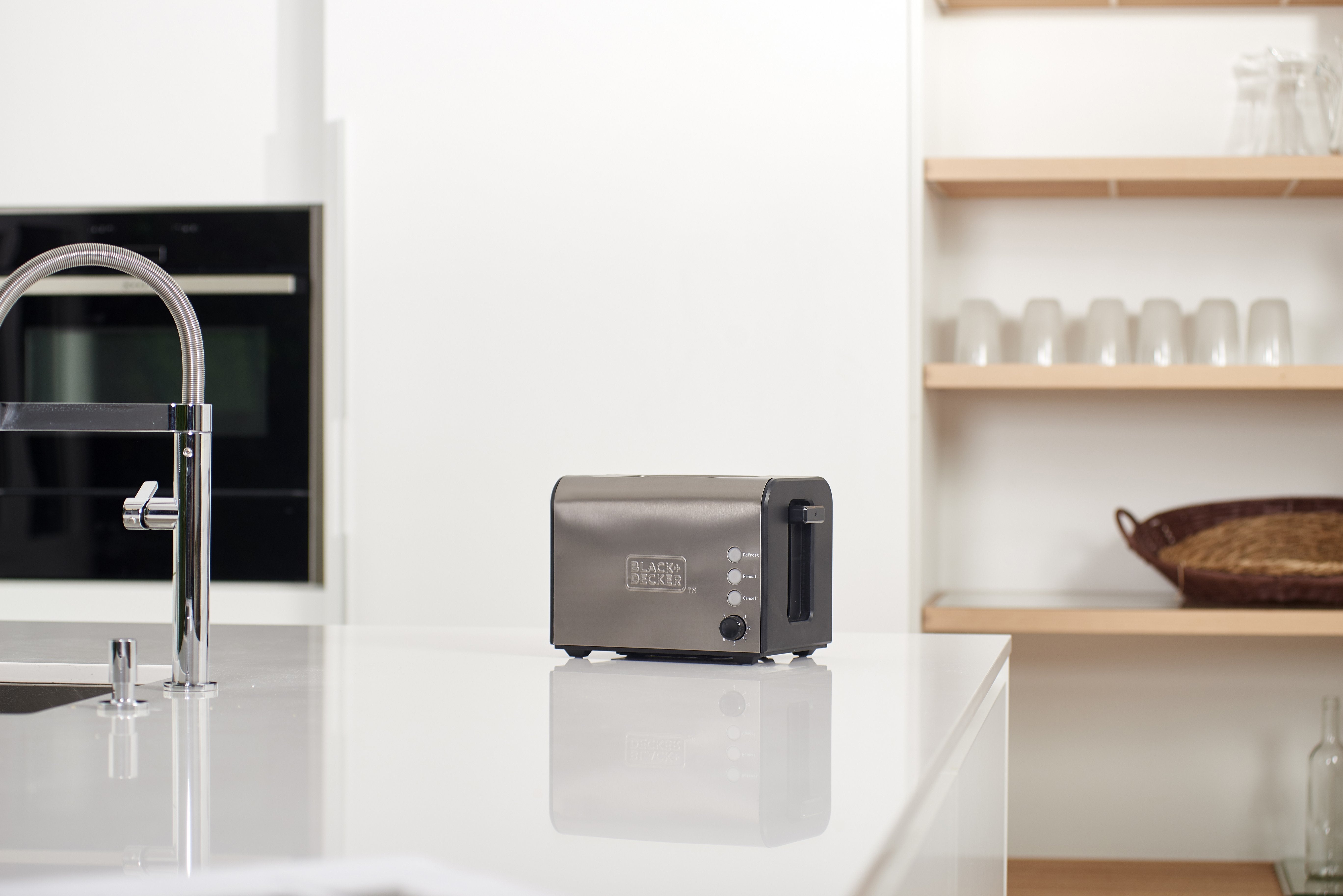 Black & Decker Toaster Bxto900e Grey 900 W