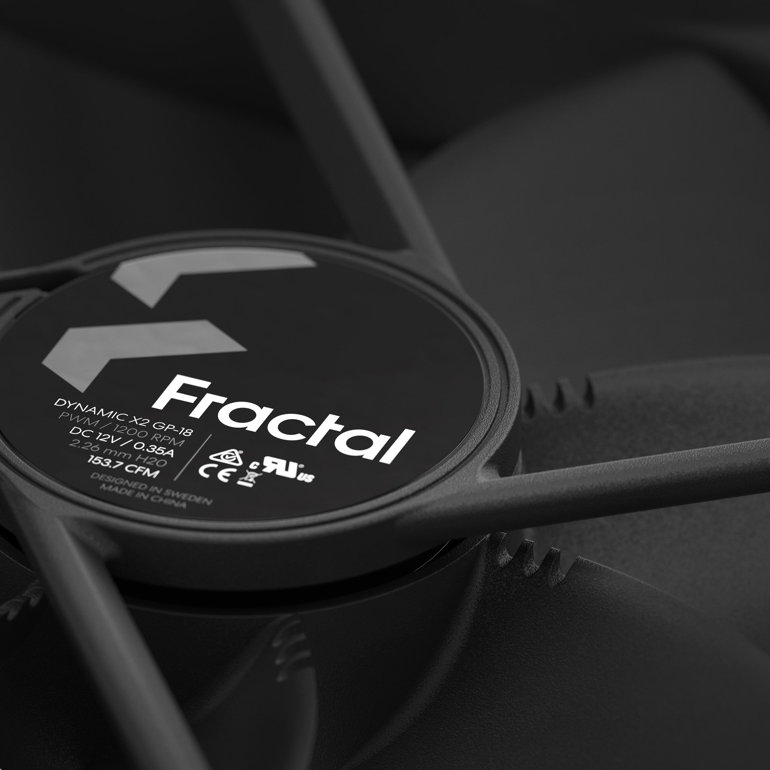 EAN 7340172702573 - Fractal Design Dynamic X2 GP-18 PWM Carcasa del ordenador Ventilador 18 cm Negro 1 pieza(s) imagen 3