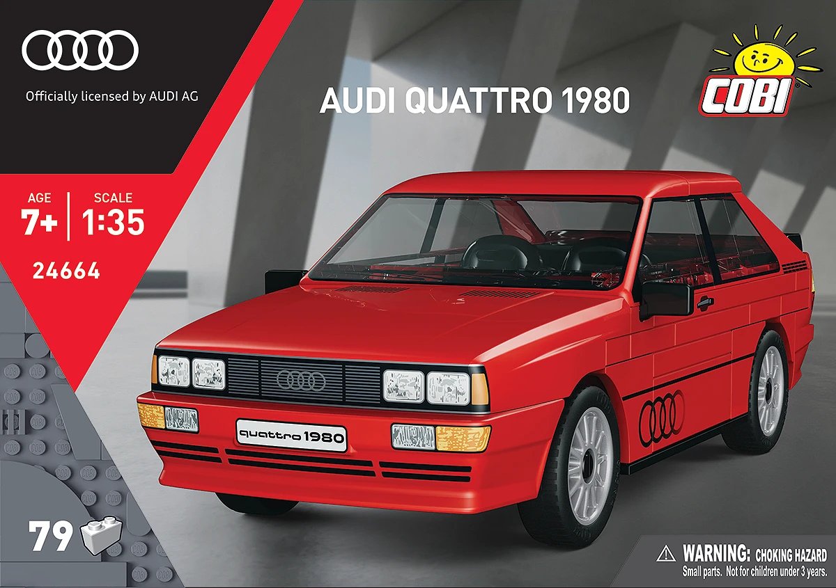 Cobi Audi Quattro 1980 (Rojo, Massstab 1:35) Cobi-24664