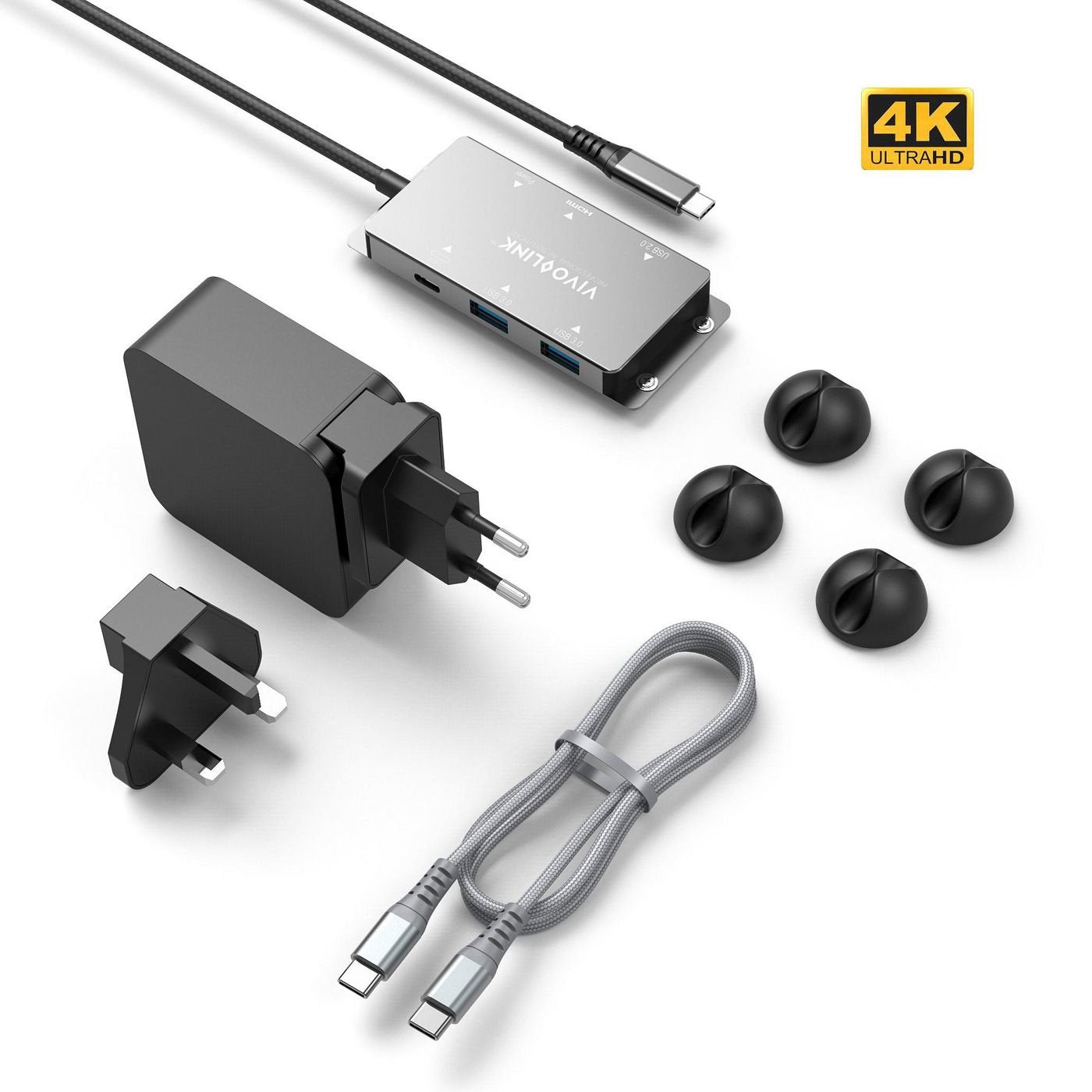 EAN 5704174326632 - Vivolink VLUSBCHUB Adaptador gráfico USB 3840 x 2160 Pixeles imagen 1