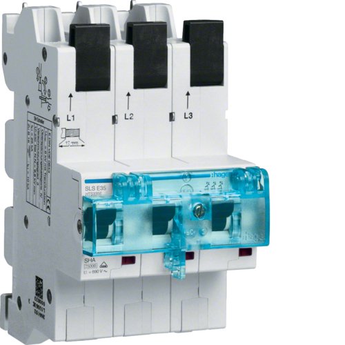 Hager Sls-Schalter 3p E-35a Hts335e ** F.Sammelschiene Quickconnect