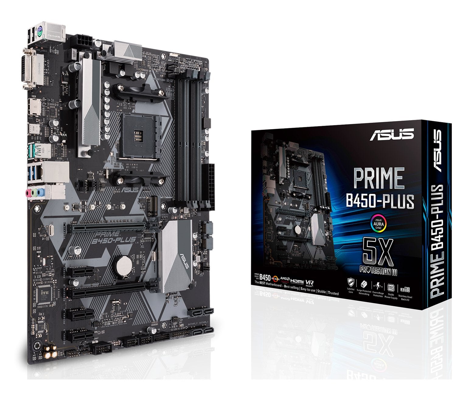 EAN 0192876075678 - ASUS PRIME B450-PLUS AMD B450 Zócalo AM4 ATX imagen 1
