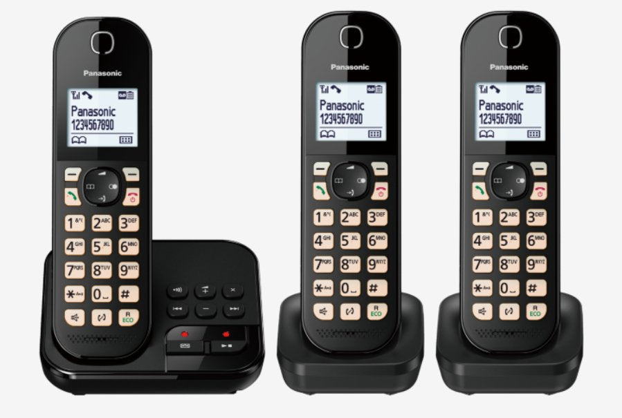 Teléfono  Panasonic Kx-Tgc 463gb Dect Identificador De Llamadas Negro
