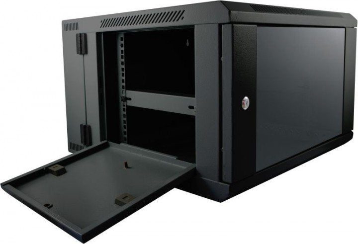 Allnet 19\"Wandgehäuse, 18he, 2-Teilig, T600mm, Negro, Smb-Serie,