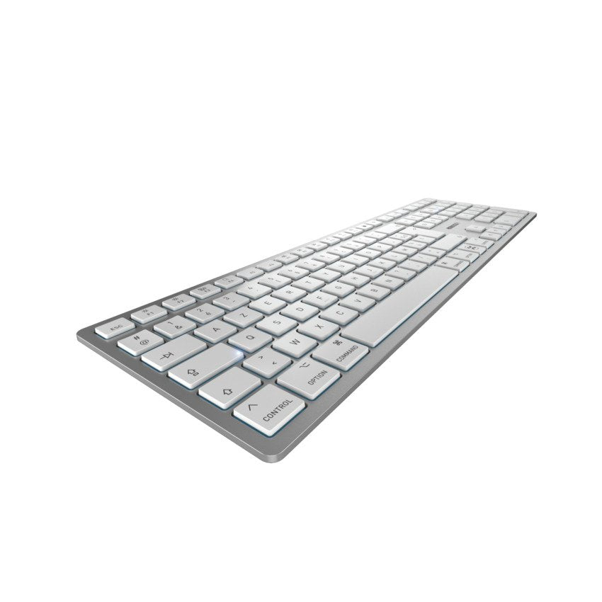 Cherry Kw 9100 Slim For Mac Teclado Usb + Bluetooth Azerty Francés Plata