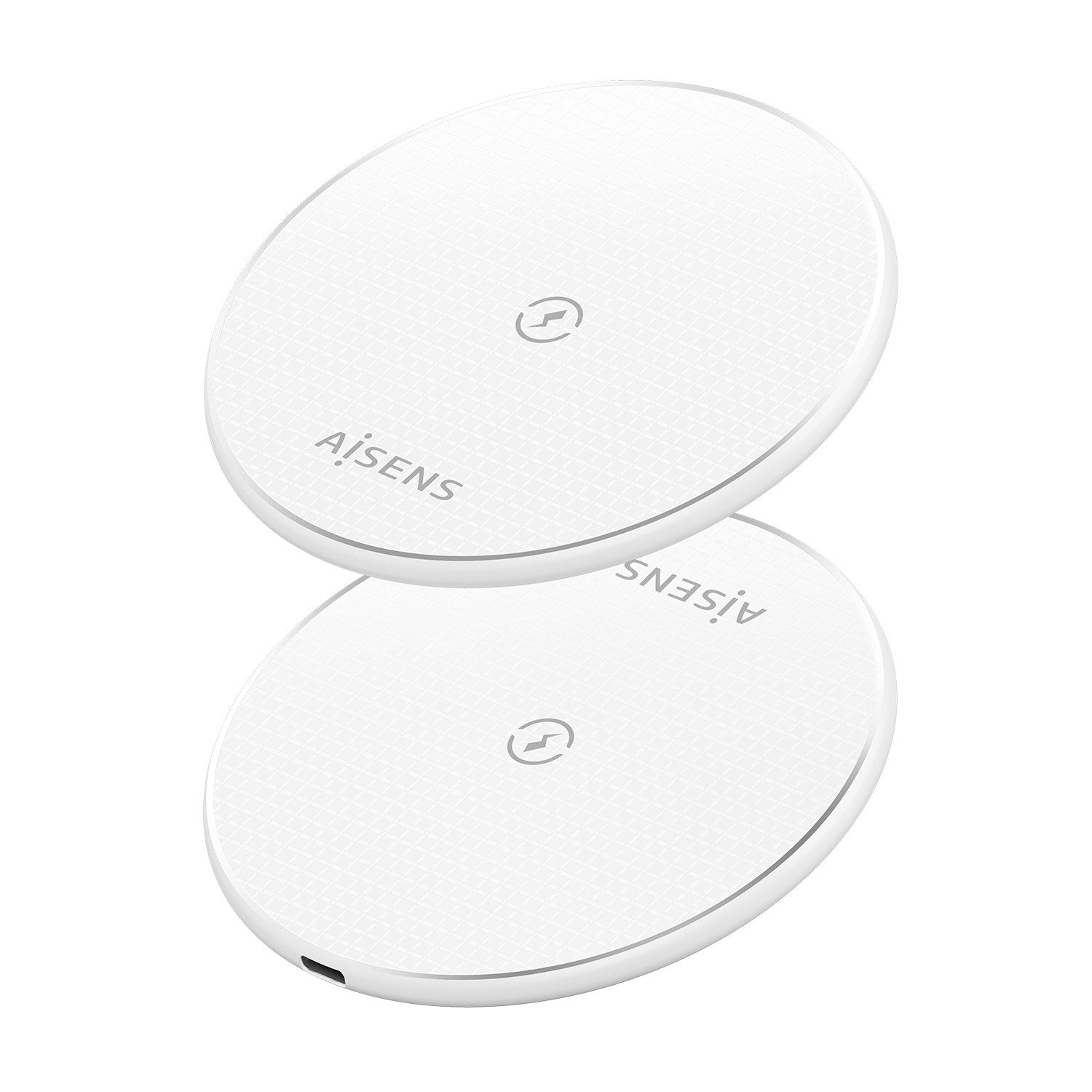 Aisens Cargador Inalambrico Usb-C 15w Para Movil, Blanco