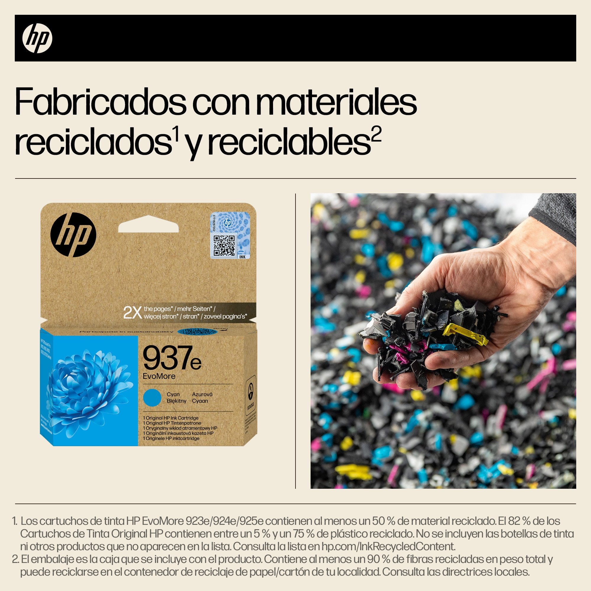 EAN 0199764688088 - HP 937e EvoMore Cyan Original Ink Cartridge cartucho de tinta 1 pieza(s) Alto rendimiento (XL) imagen 2
