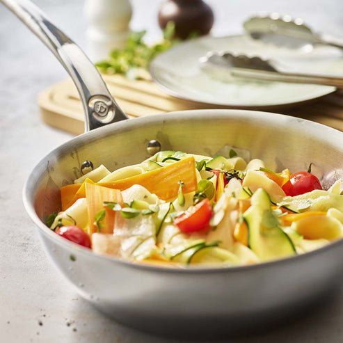 De Buyer Affinity Sauté Pan Stainless Steel Curved  24 Cm