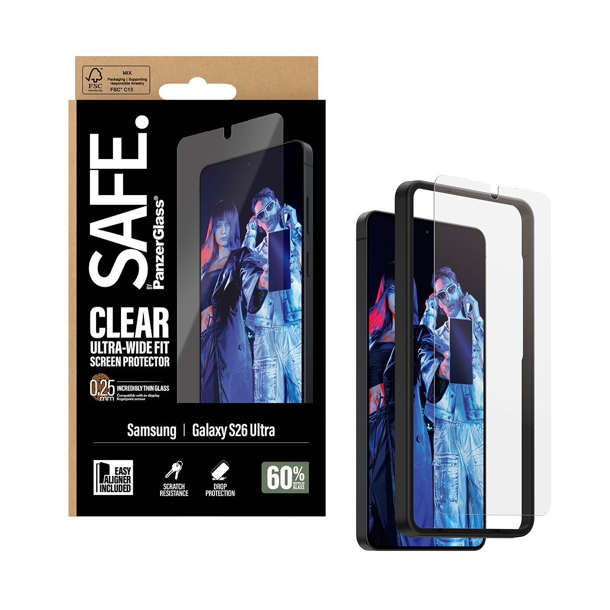 EAN 5715685033964 - PanzerGlass SAFE. by ® Screen Protector Samsung Galaxy S26 Ultra | Ultra-Wide Fit w. EasyAligner Protecto imagen 5