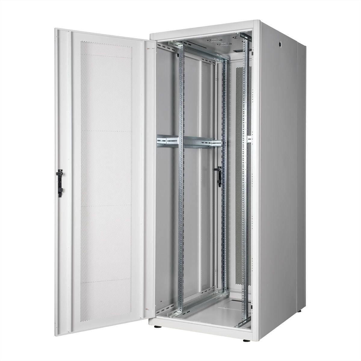 Roline 19-Zoll Serverschrank Basic 42 He, 800x1000 Bxt Perforiert Grau
