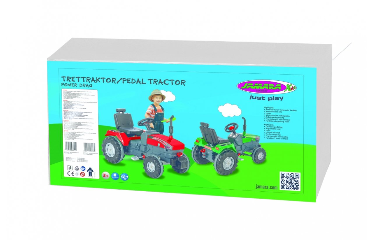 Tractor De Pedal Jamara Power Drag Verde