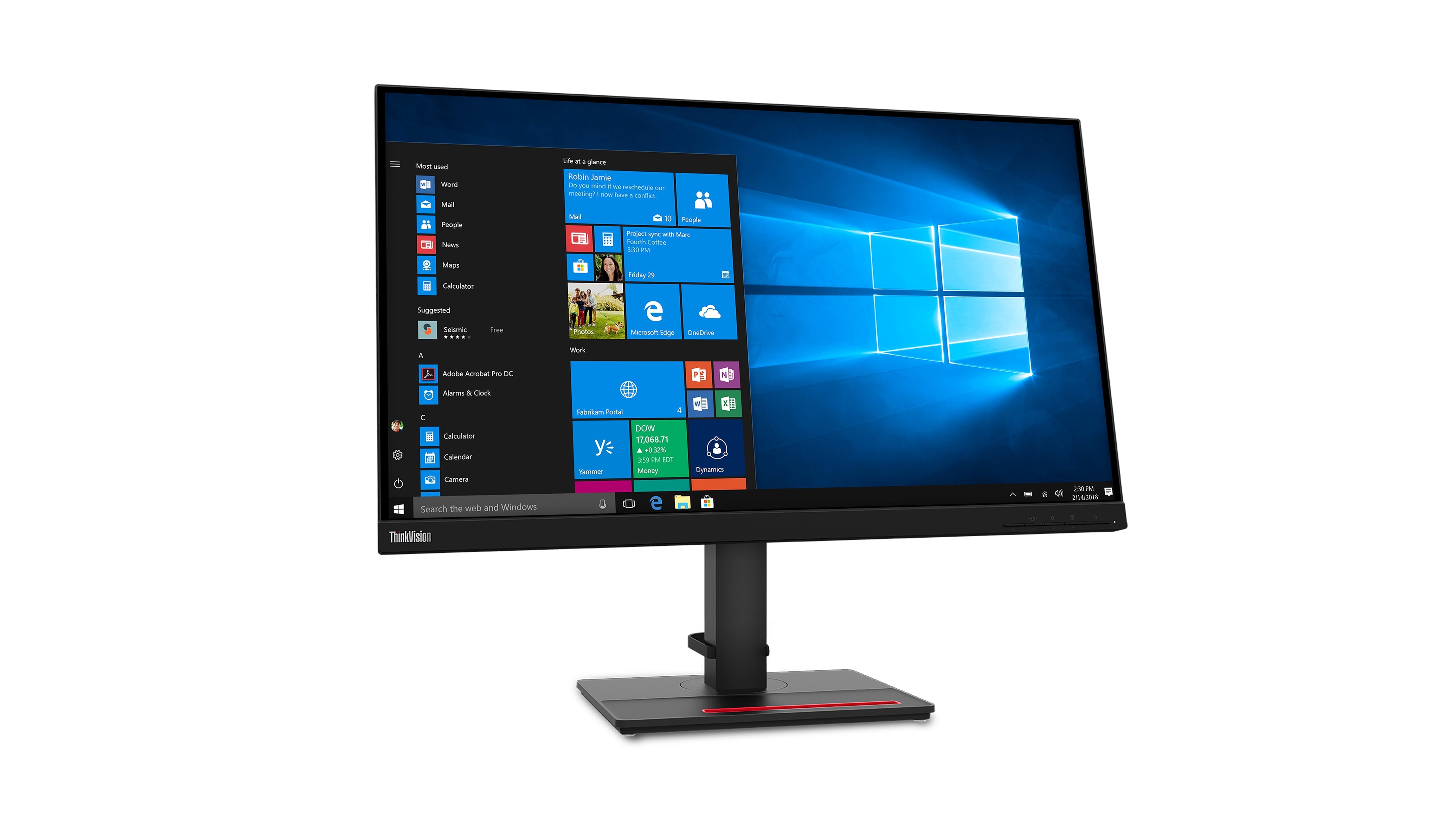 Monitor Lenovo Thinkvision T27q,27",2560x1440,Ips,Hdmi/Dp,3 Años