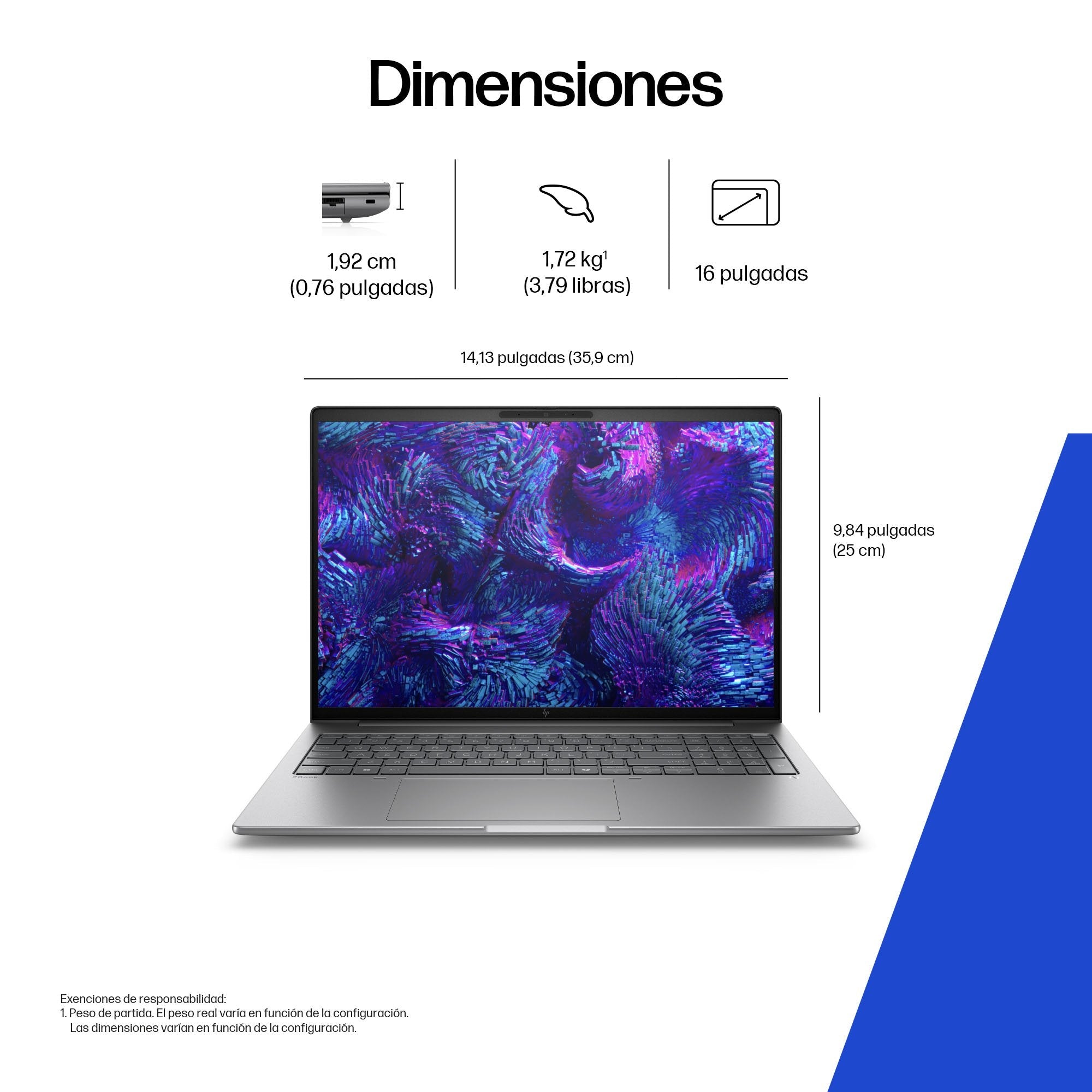 EAN 199251245435 - HP ZBook 8 G1i 16 Wolf Pro Security Edition Intel Core Ultra 7 255H Estación de trabajo móvil 40,6 cm (16" imagen 5