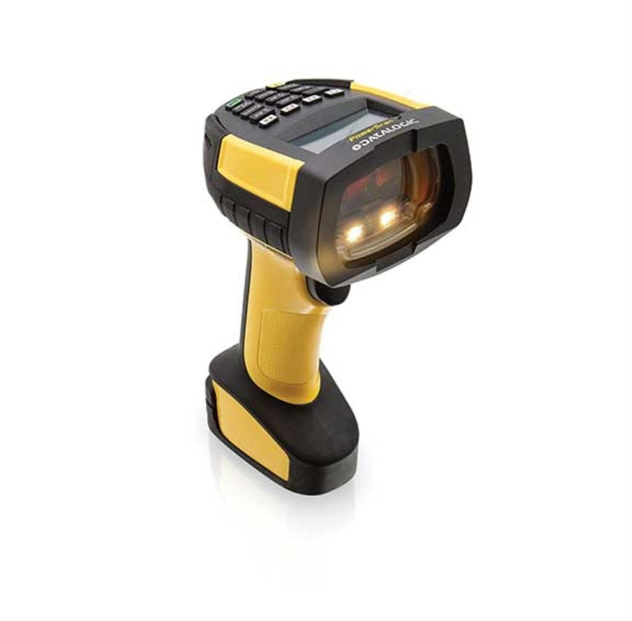 Lector De Códigos De Barras Portátil  Datalogic Pm9600-Dkhp433rk10  1d/2d Laser Negro, Amarillo