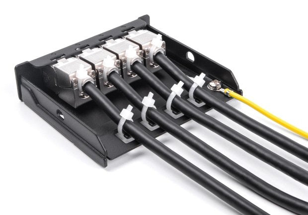 Delock Leergehäuse 4 Port Para Keystone Rj-Module Negro - Ar Montage An Tisch,