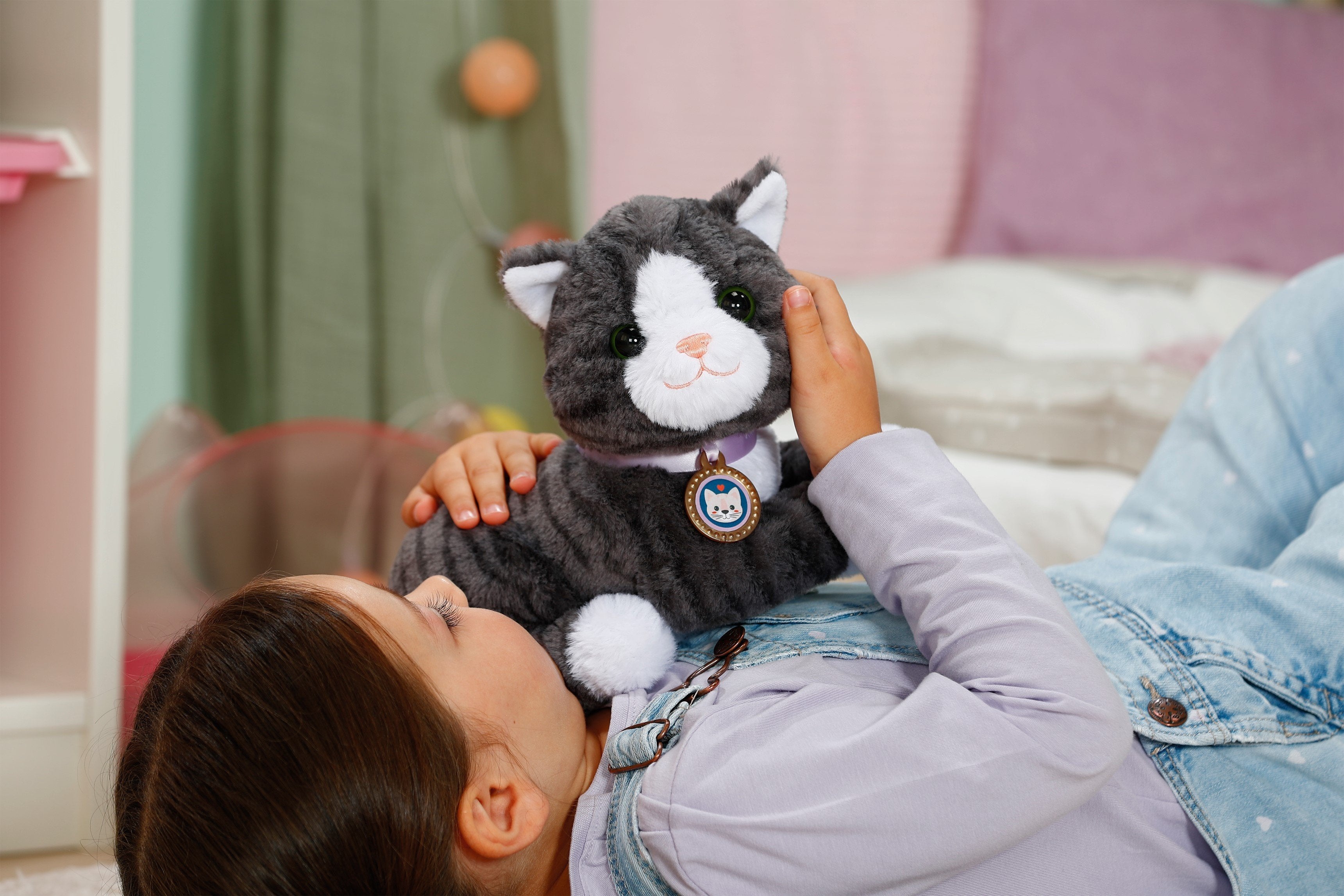 Zapf Creation Baby Born® My Kitten Cookie Con Caja, Accesorios De Muñecas 43 Cm 837580