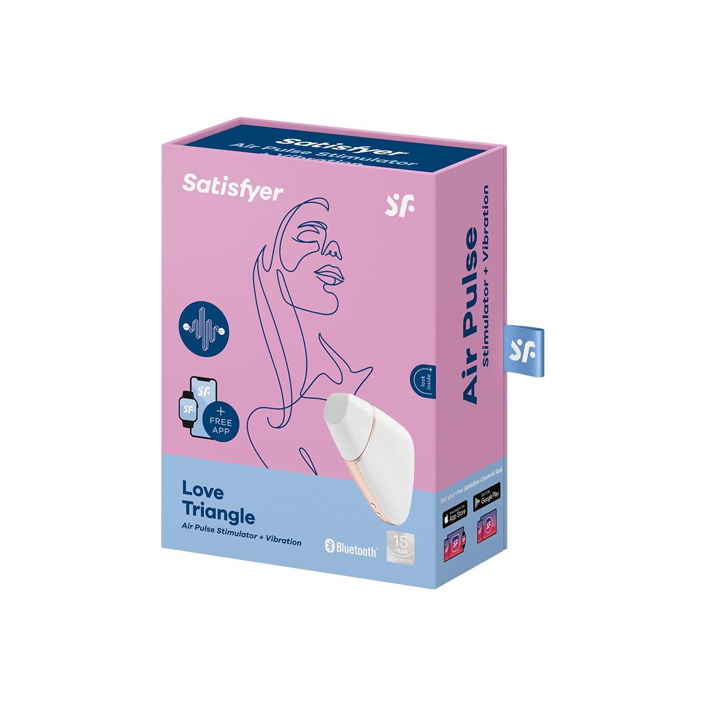 Satisfyer - Love Triangle Estimulador Y Vibrador Blanco