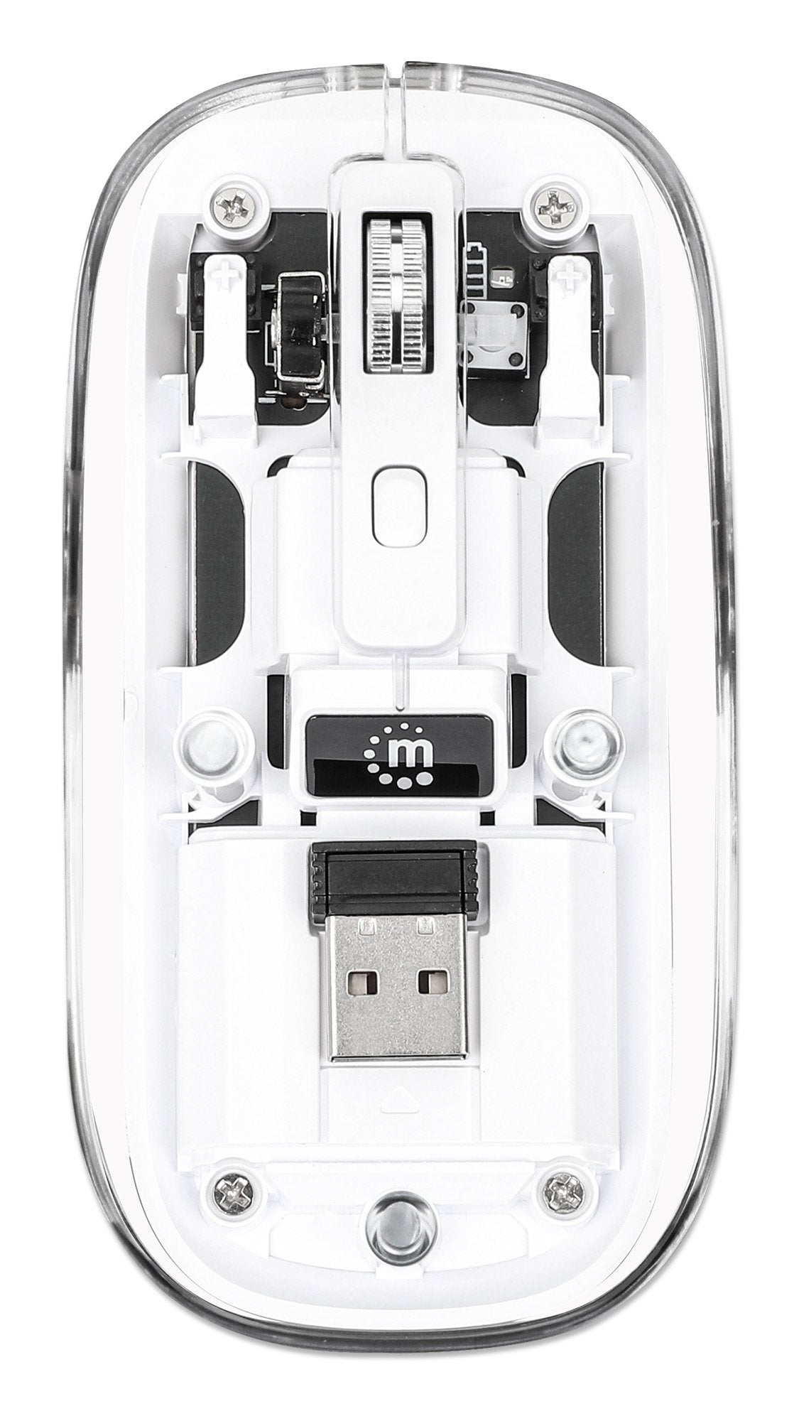 Ratón Manhattan 190275  Universal Ambidextro Rf Inalámbrico Óptico 1600 Dpi