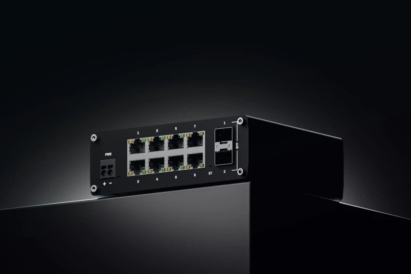 Teltonika · Switch · Tsw212 · 8 Port Gigabit Indumrial Managed Switch, 2 Sfp
