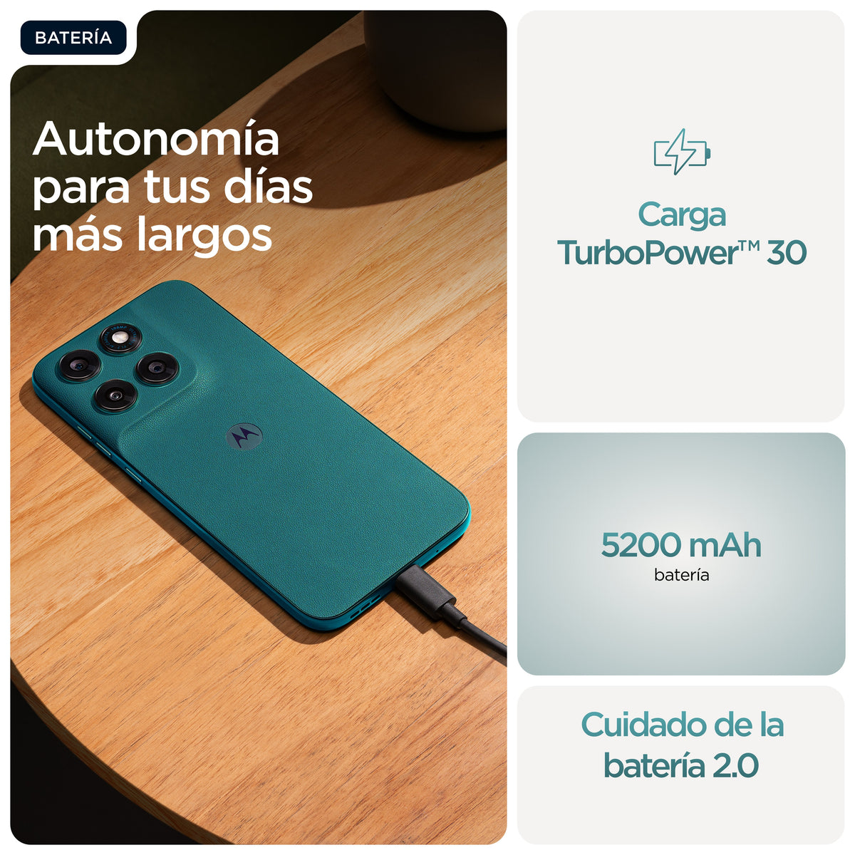 Smartphone Motorola Moto G77 6.8" Ranura Híbrida Dual Sim Android 16.0 5g Usb Tipo C 8 Gb 128 Gb 5200 Mah Verde