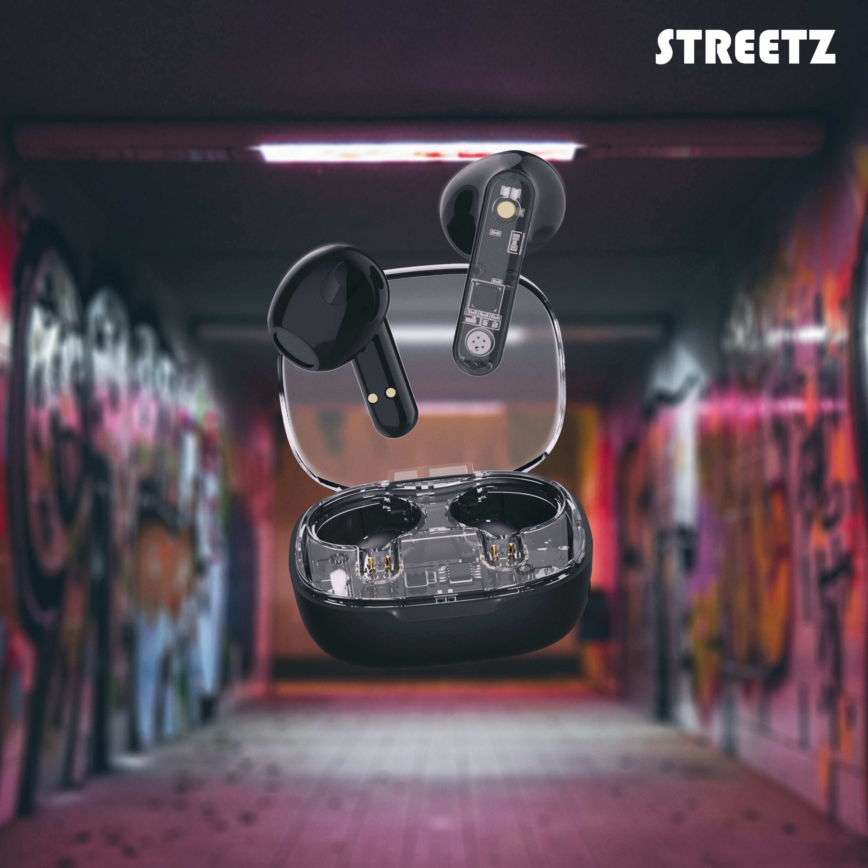 Streetz Bt Tws In-Ear KopfhRer Transparent Schwarz