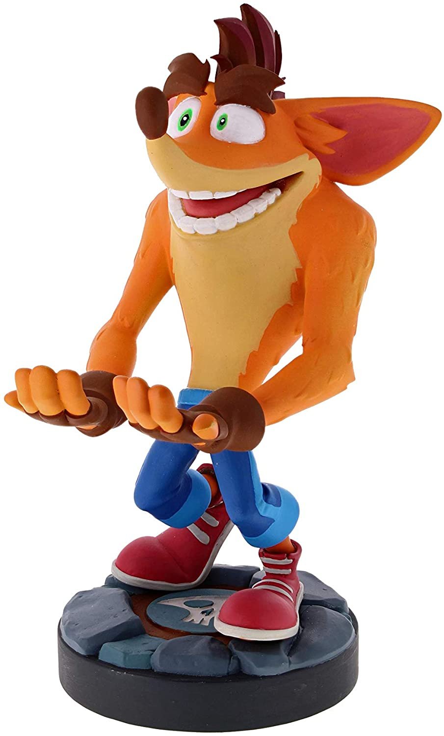 Figura Cuántica De Crash Bandicoot - Soporte Y Cargador Para Controlador Y Teléfono Inteligente - Juego Exquisito