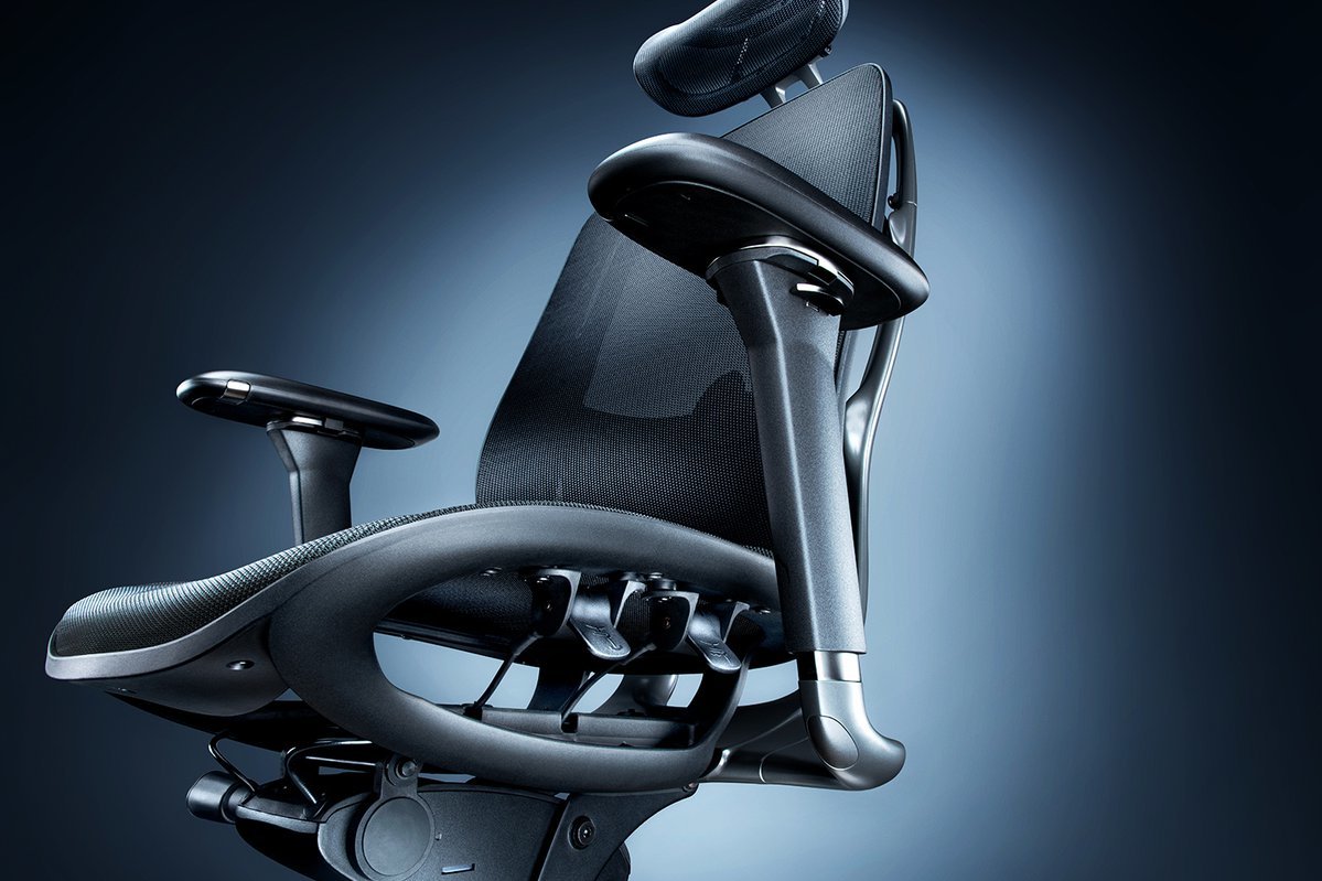 Silla Gaming Razer Fujin Pro De Malla Negra, Incluye Reposacabezas 3-D Rz38-04940100-R3g1