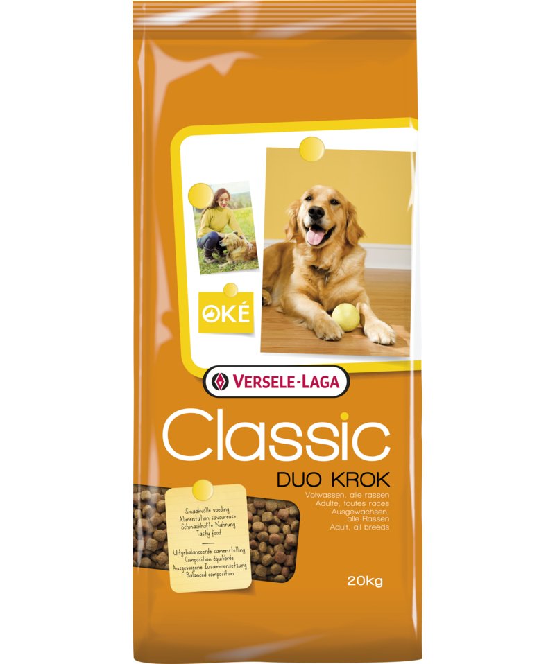 Versele Laga Classic Duo Krok Adult Meat, Vegetable 20 Kg