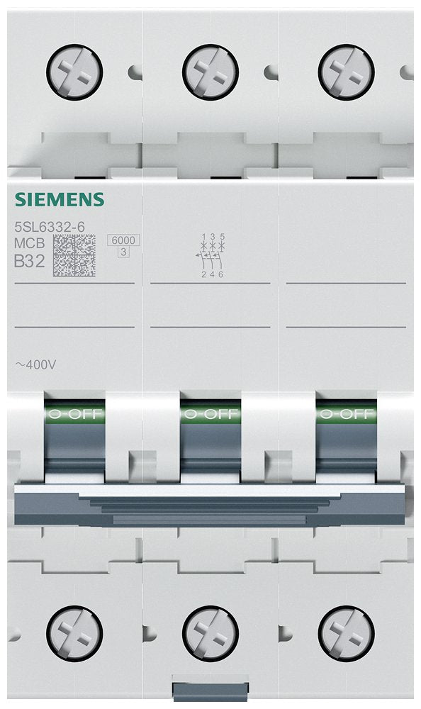 Siemens Automat B 32a 5sl63326 400v 6ka 3p