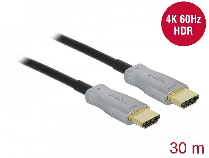 Delock Aktives Optisches Cable Hdmi 4k 60 Hz 30 M