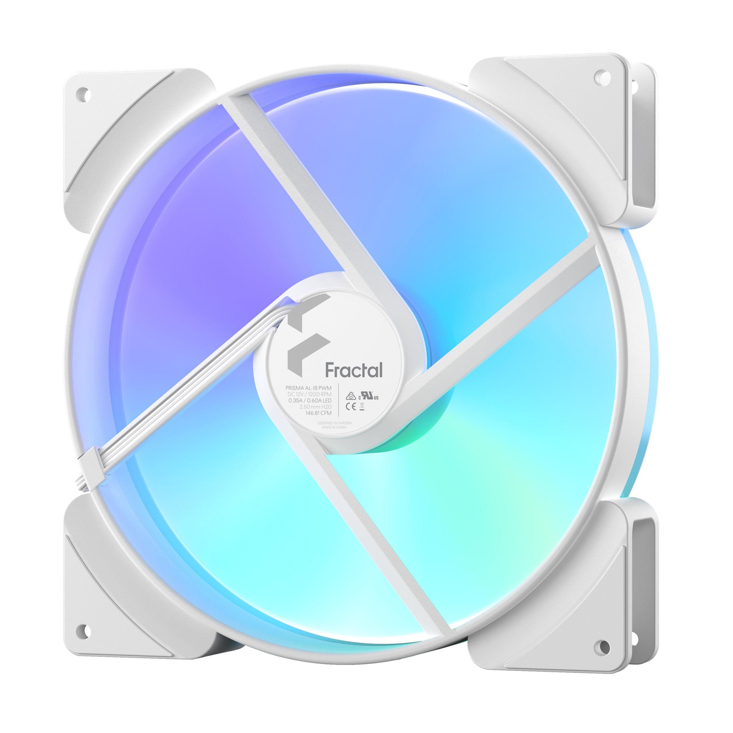EAN 7340172705734 - Fractal Design Prisma AL-18 PWM Carcasa del ordenador Ventilador 18 cm Blanco 1 pieza(s) imagen 6
