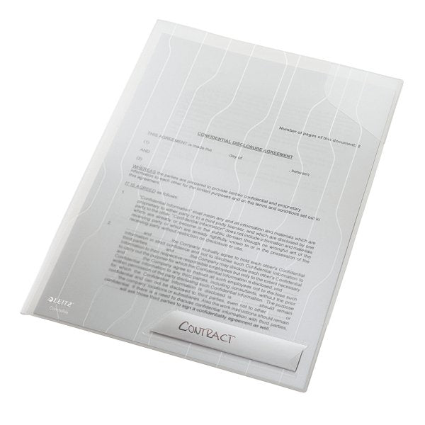 Leitz Dossier Combifile Pp 200 Micras Contratapa Rígida 700 Micras A4 Claro - Bolsa De 3u