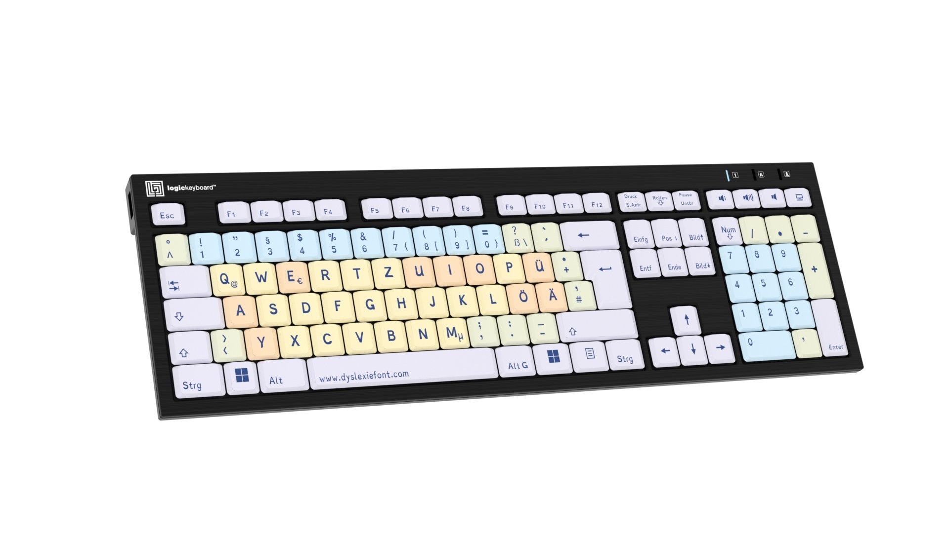 Logickeyboard Dyslexie Keyboard Nero De (Pc)