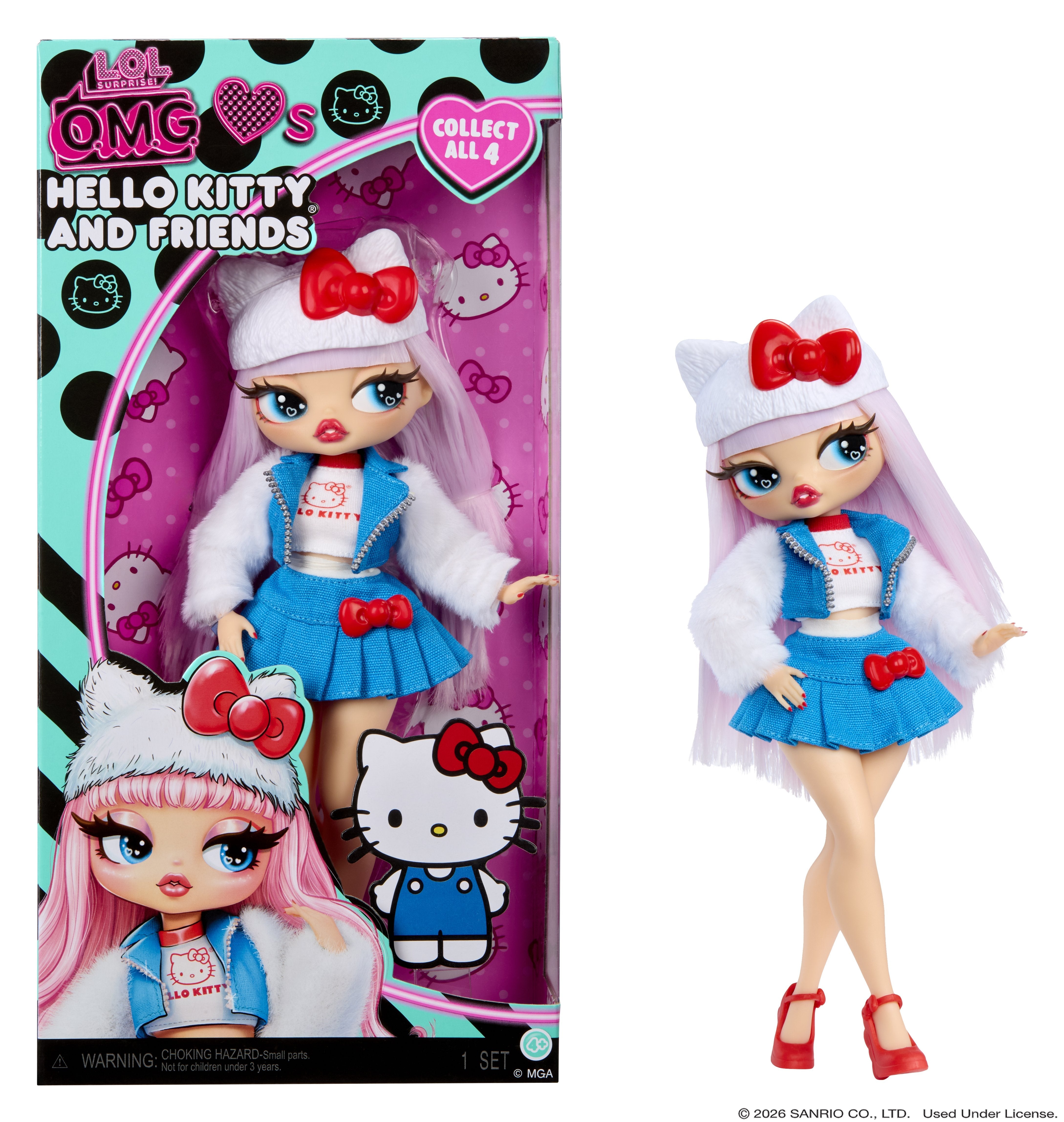 Mga Entertainment Mga L.O.L. Surprise O.M.G. Hello Kitty & Friends-Hello Kitty 249870-Euc