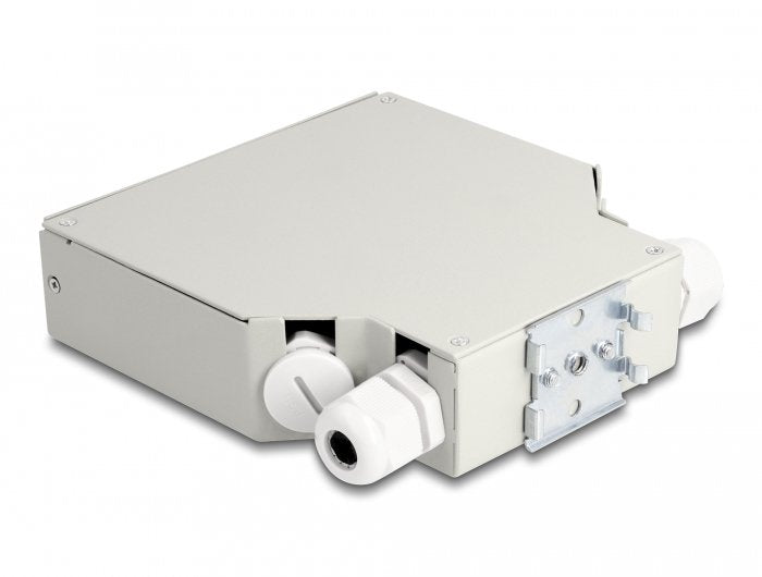 Lwl Verteilerbox Für Hutschiene 8 Port Grau