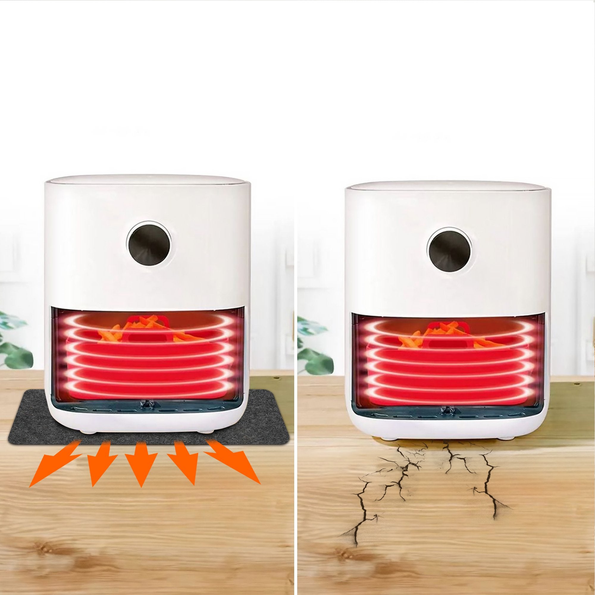 Extralink Home Schutzmatte Für Air Fryer, 60x45 Cm