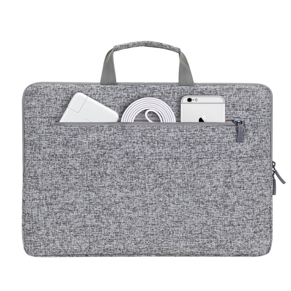 Rivacase 7915 Funda Para Portatil Gris Claro 13,3 Con Asas
