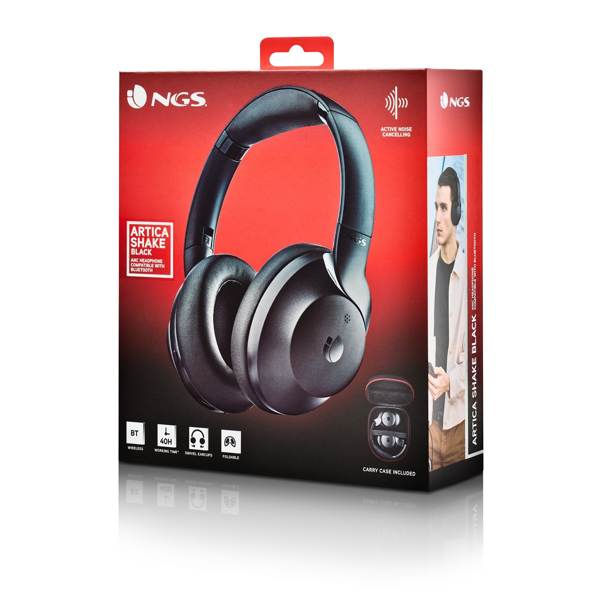 EAN 8435430622096 - NGS ARTICA SHAKE Auriculares Inalámbrico Diadema Llamadas/Música USB Tipo C Bluetooth Negro imagen 8