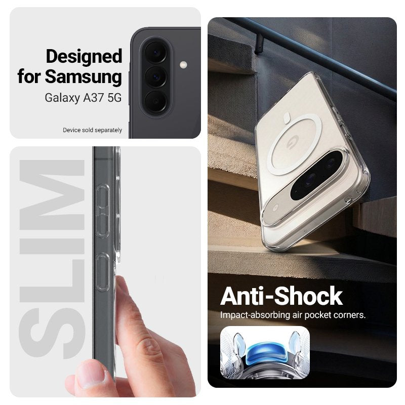 Etui Hybrid Clear Magnetic Magsafe Samsung Galaxy A37/A36 Przezroczyste