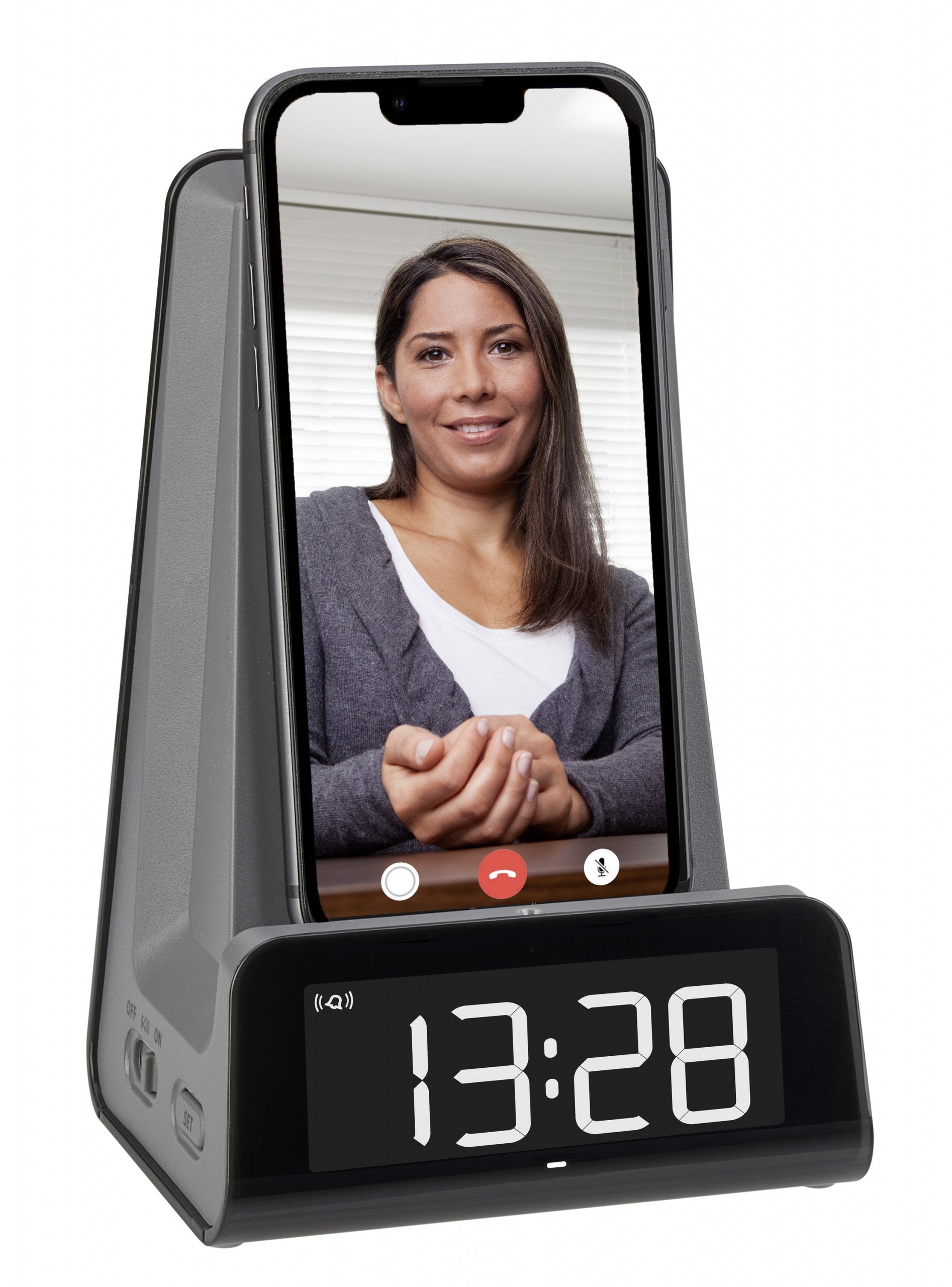 Reloj Despertador Digital Tfa Con Estación De Carga Por Inducción Iconcharge