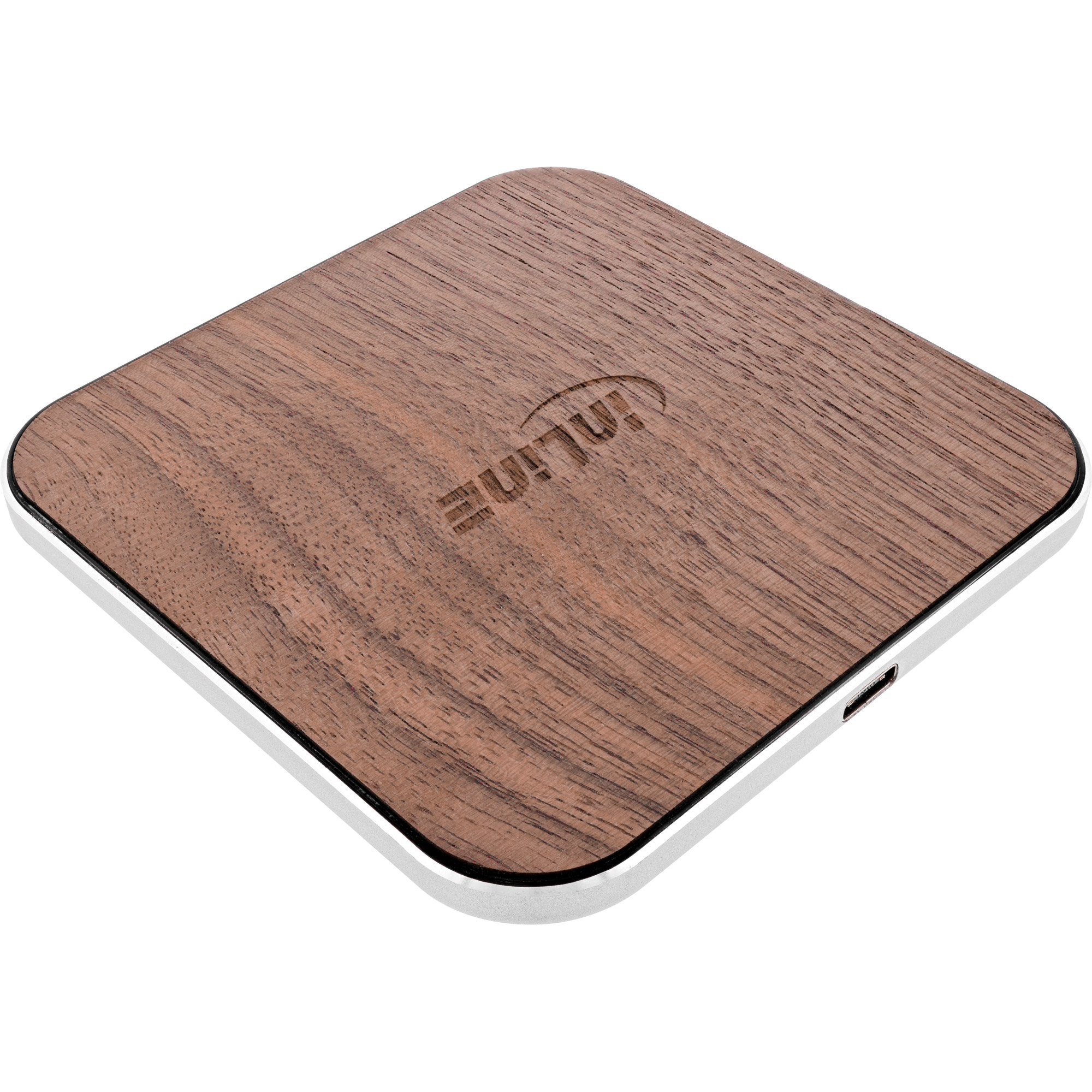 Inline® Qi Woodcharge, Smartphone Wireless Fast Charger, 5/7,5/10w/15w, Type C